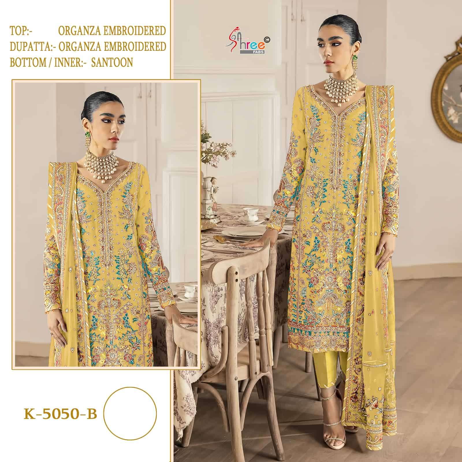 Shree Fabs K 5050 B Exclusive Heavy Designer Style Festive Wear Collection