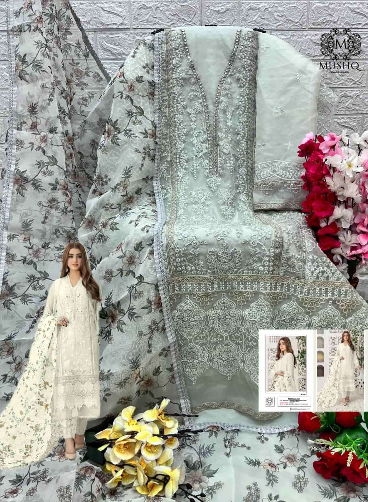 Mushq M 295 Colors Festive Wear Style Embroidered Designer Salwar Suit Wholesalers view 6
