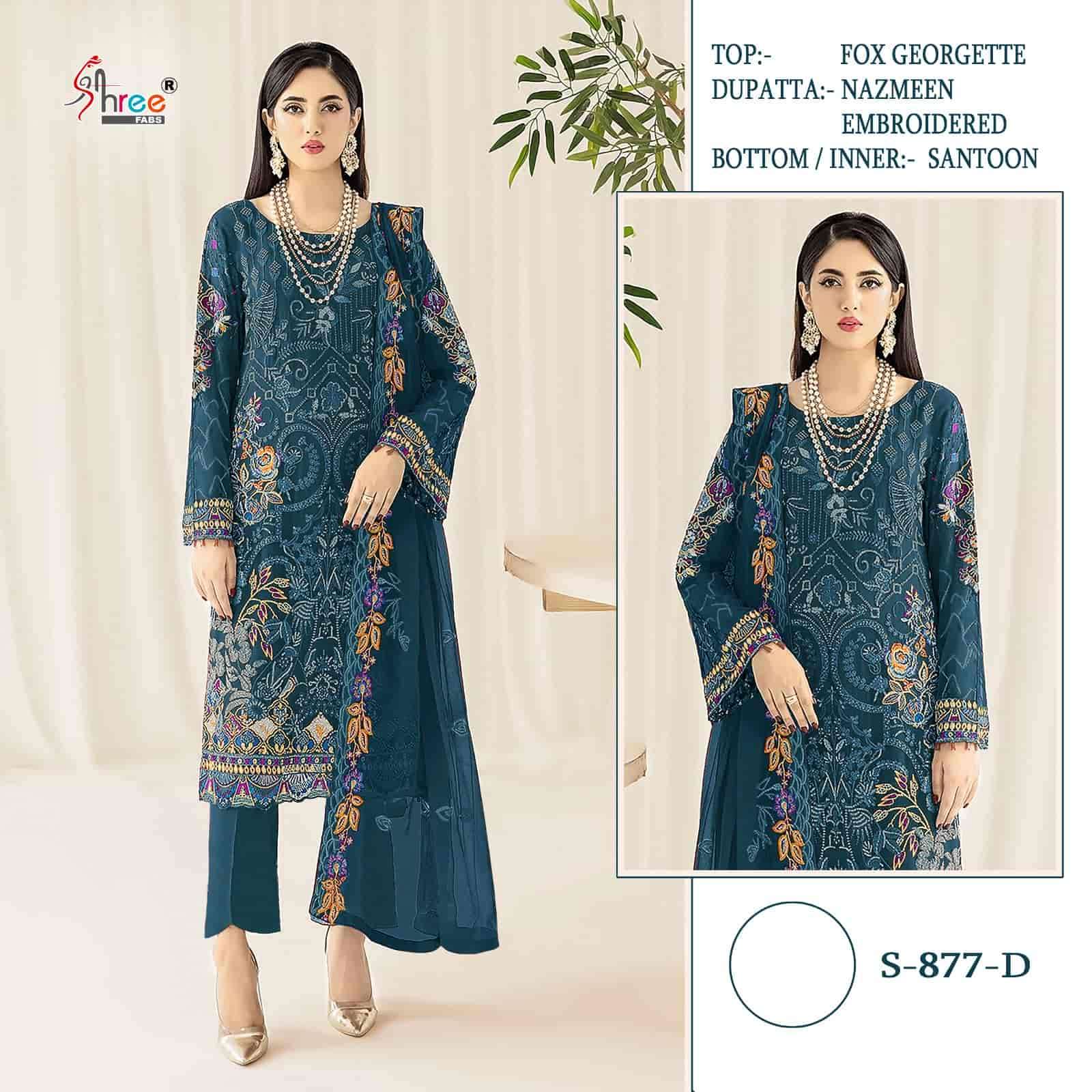 Shree Fabs S 877 Colors Pakistani Party Wear Style Heavy Designer Suit Wholesalers view 3