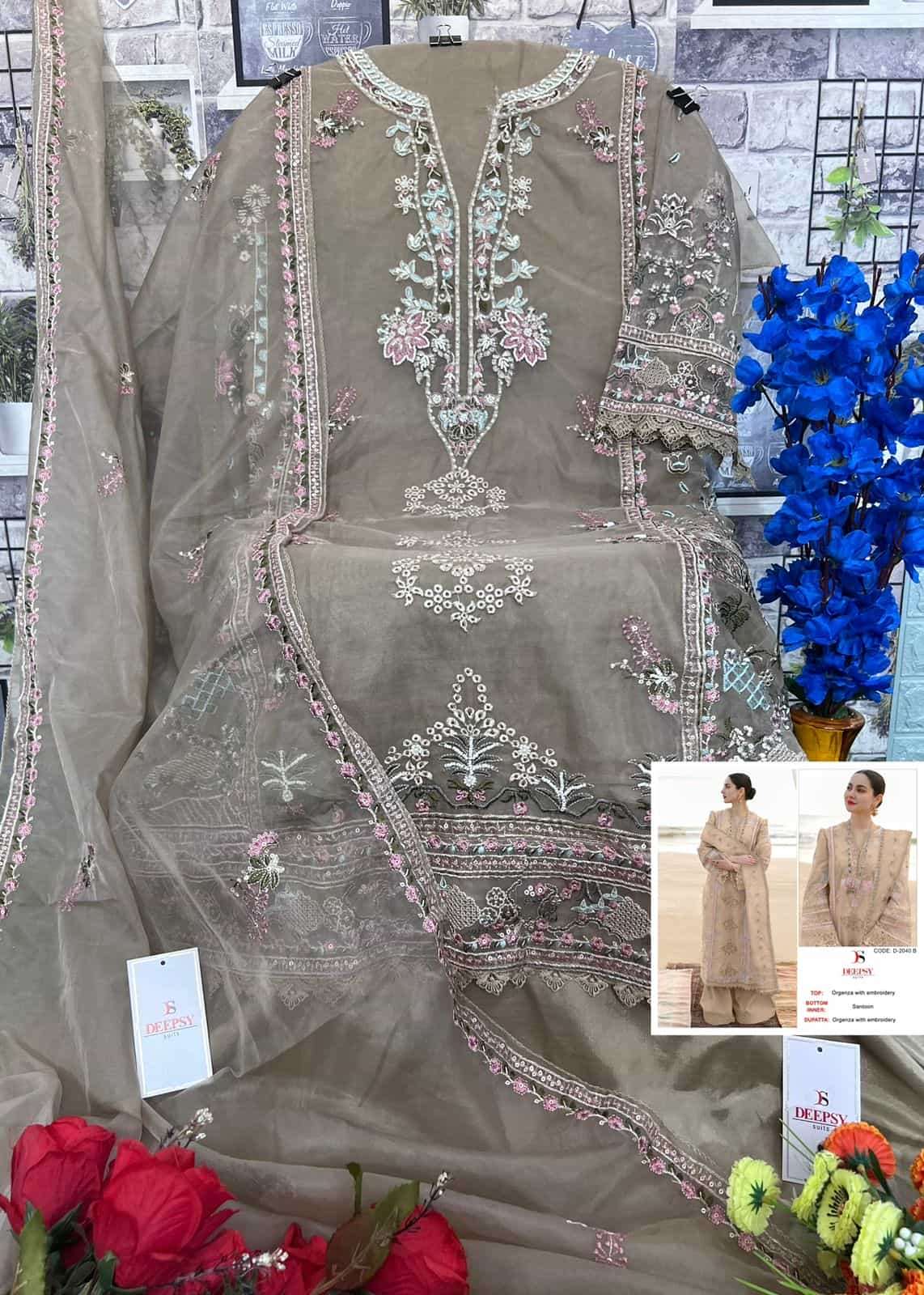 Deepsy D 2040 Colors Pakistani Style Designer Festive Wear Suit Wholesalers view 8