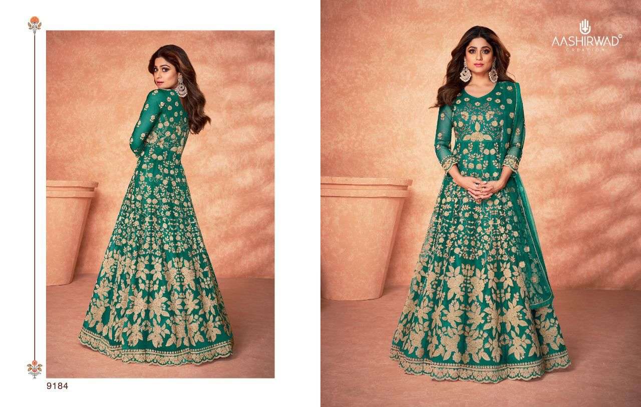 Aashirwad Morni Exclusive Designer Work Anarkali Dress New Collection view 6