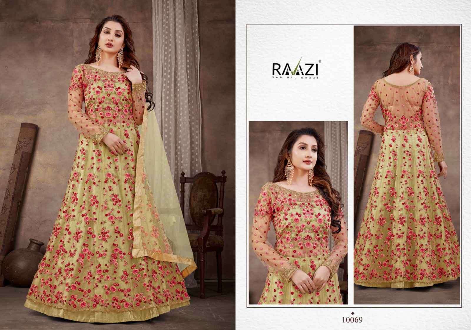 Rama Fashion Raazzi Neerja 10062 To 10069 Designer Party Wear Gown Exporter view 9