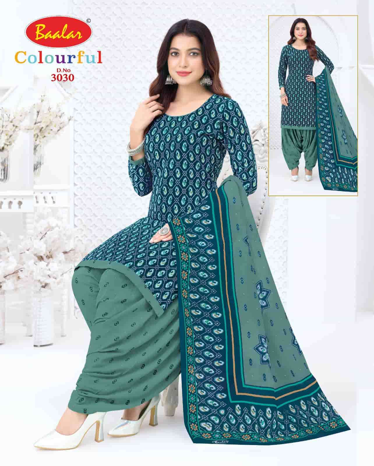Baalar Colourful Vol 30 Pure Cotton Unstitch Salwar Suit view 19