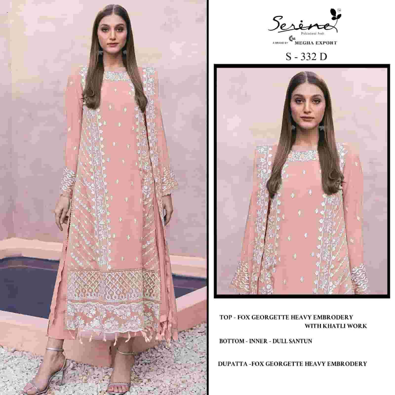 Megha Export S 332 Colors Pakistani Style Designer Georgette Suit Wholesalers view 3
