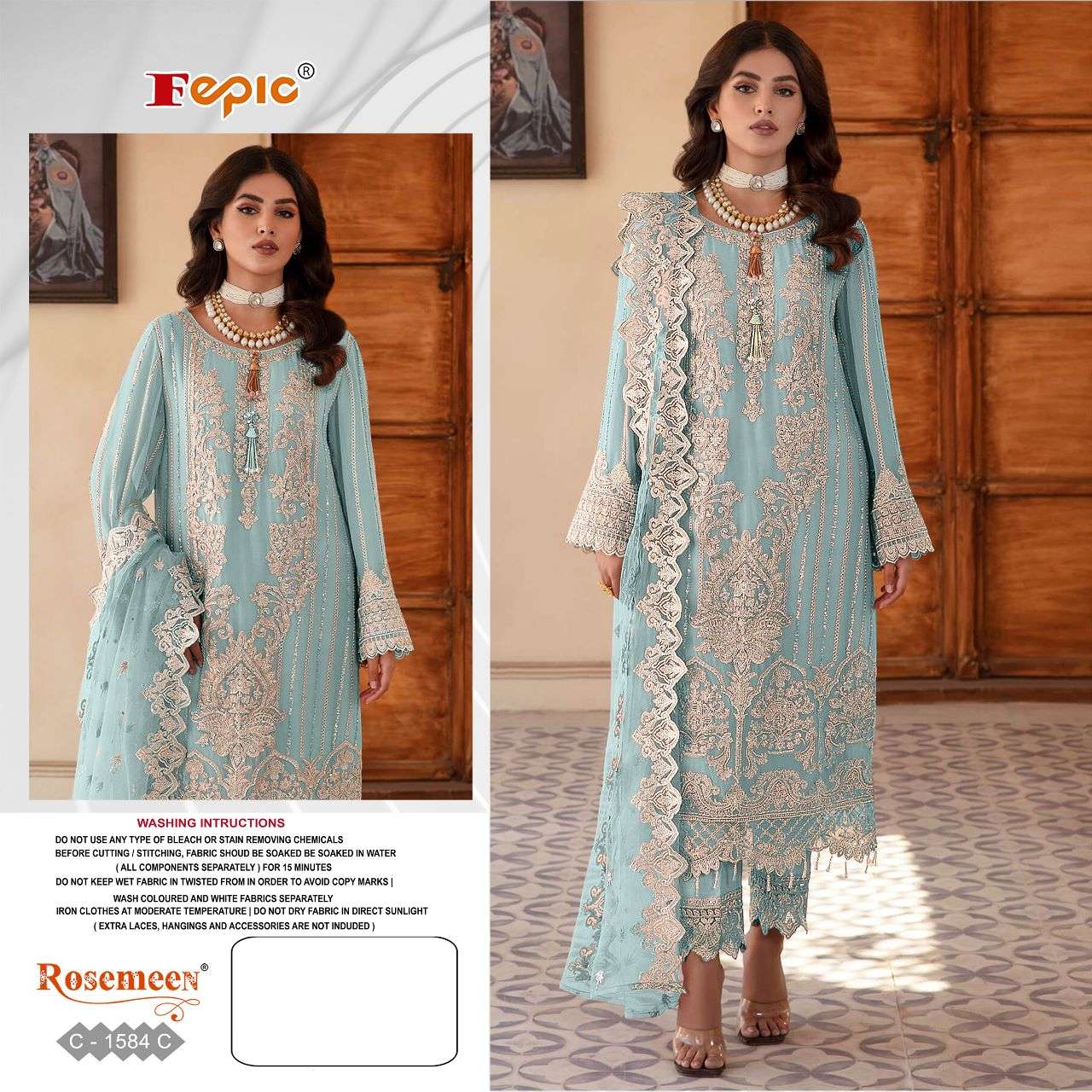 Fepic C 1584 Colors Designer Style Pakistani Suit Wholasaler view 4