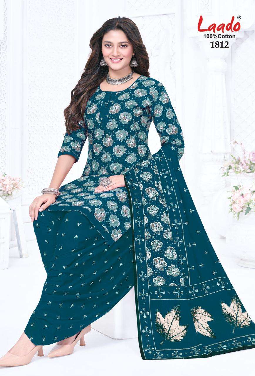 Laado Nadiya Patiyala Vol 18 Printed Cotton Dress view 10