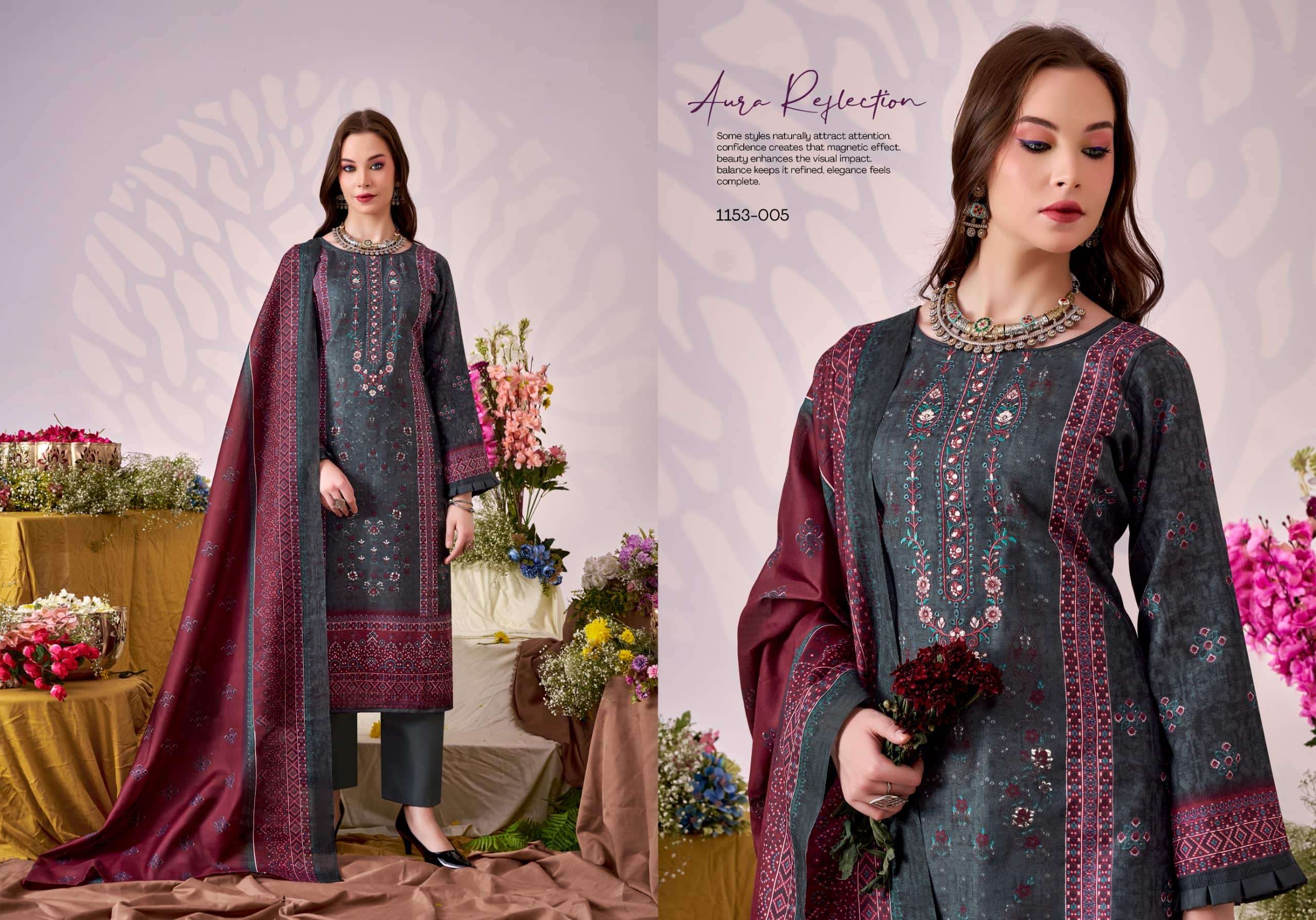 Romani Bin Kareem Vol 5 Printed Cotton Dress Material Catalog view 13