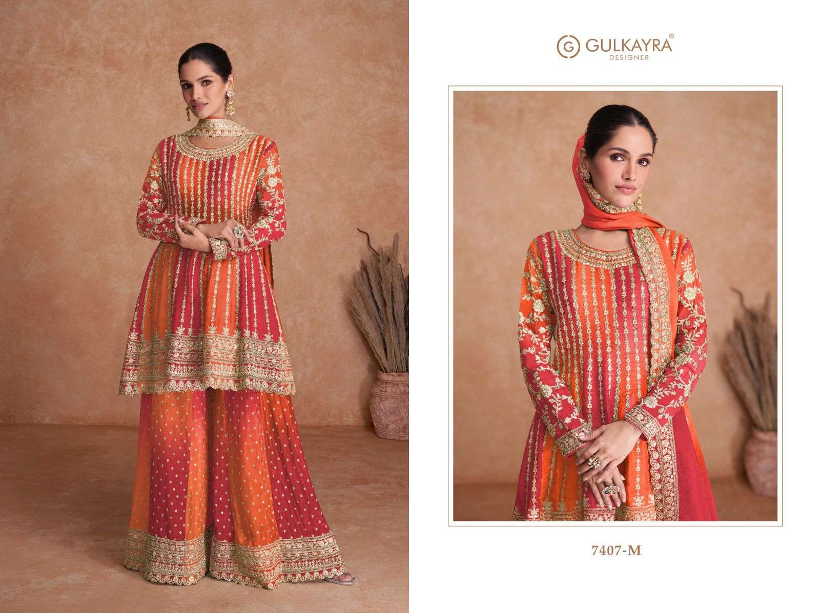 Gulkayra Vaani Vol 2 7407 New Colour Sharara Style Readymade Designer Dress view 7