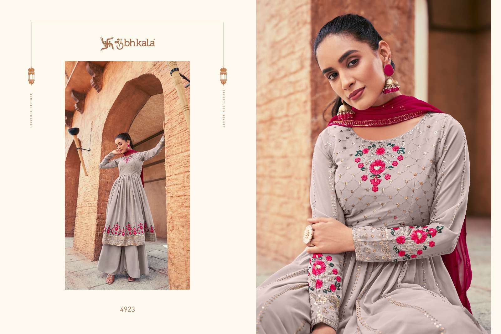 Shubhkala Flory Vol 36 Designer Wedding Wear Gharara Sharara Dress Exporter view 7