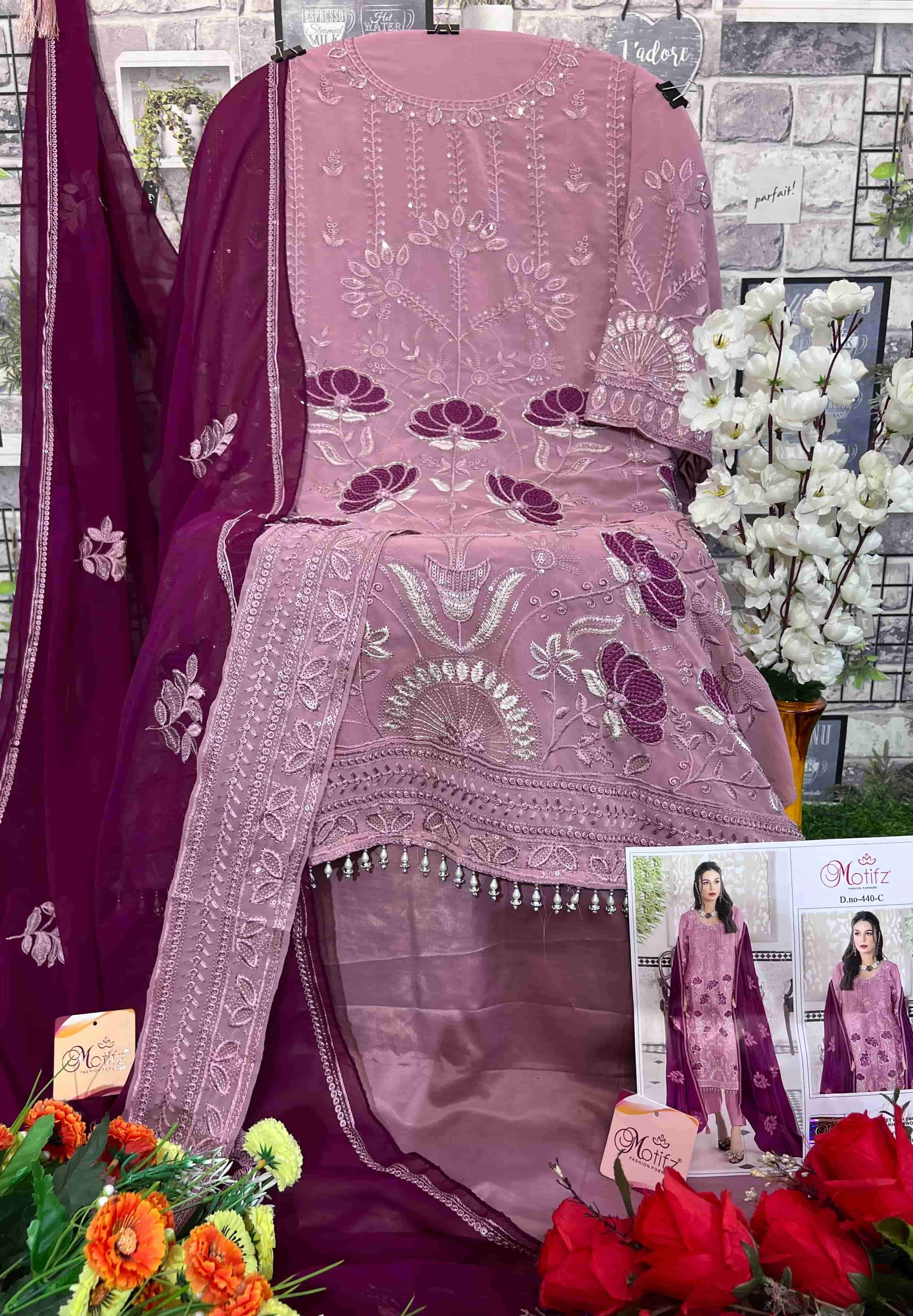 Motifz 440 Colors Pakistani Festive Wear Style Designer Salwar Suit Wholesalers view 13