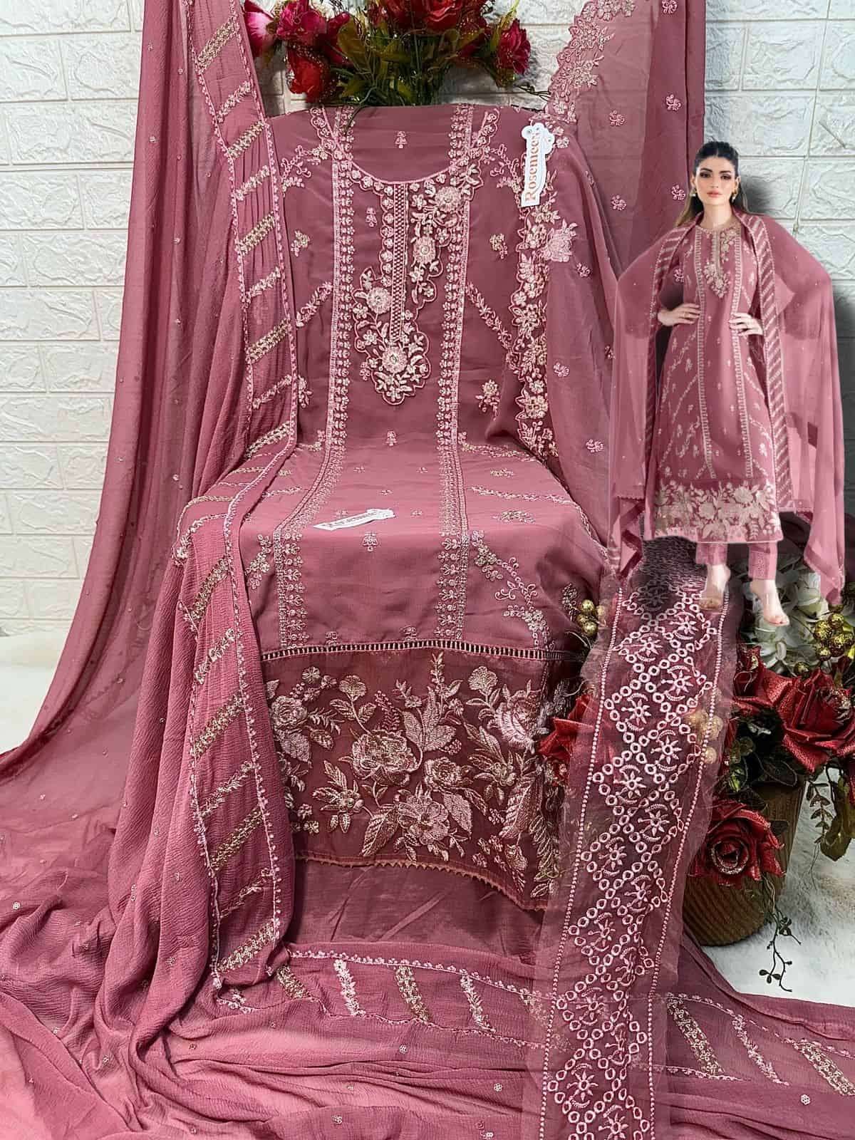 Fepic Rosemeen Embroidered Georgette Salwar Suit view 2
