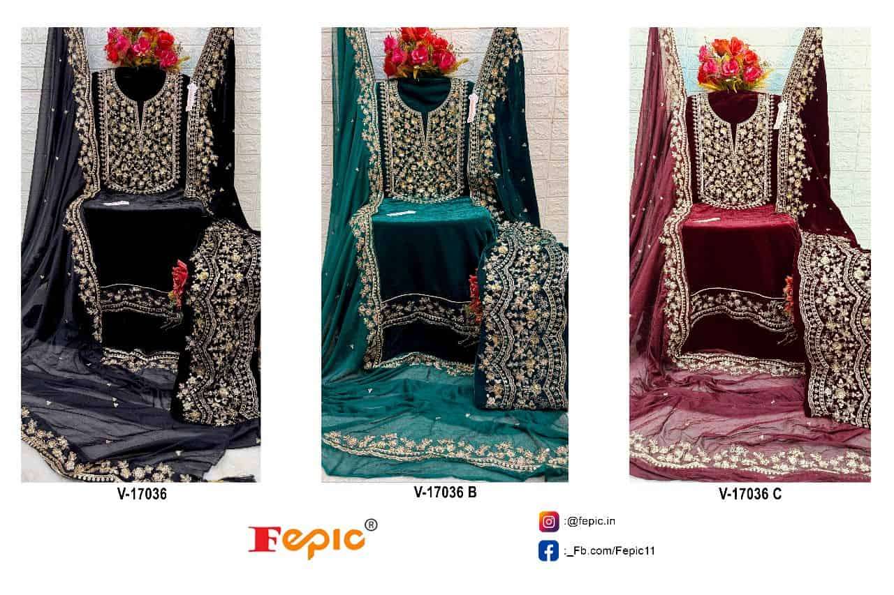 Fepic Rosemeen Velvet Pakistani Suit view 4