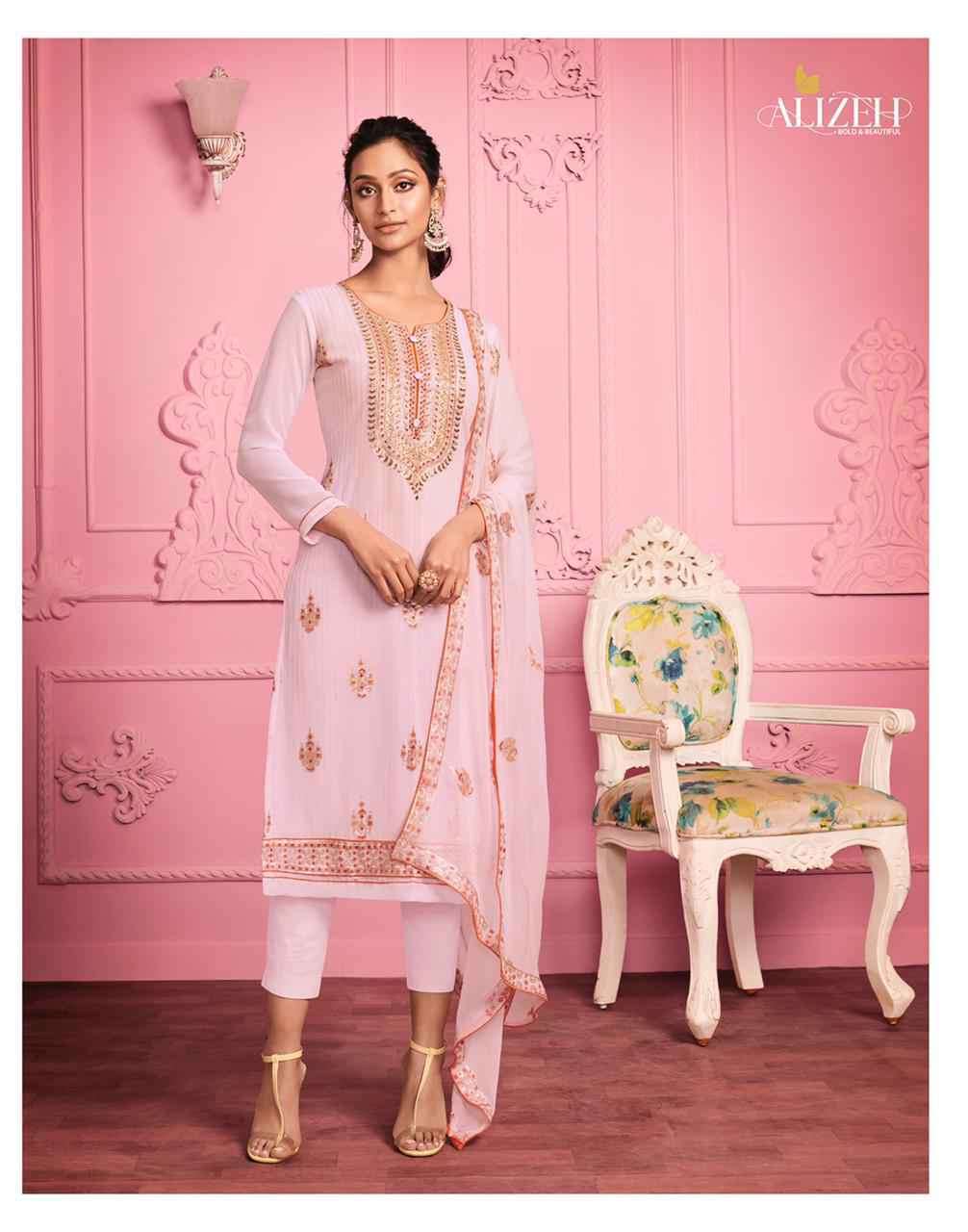 Aliizeh Murad Vol 1 Party Wear Straight Suit Collection at Best Rate view 17