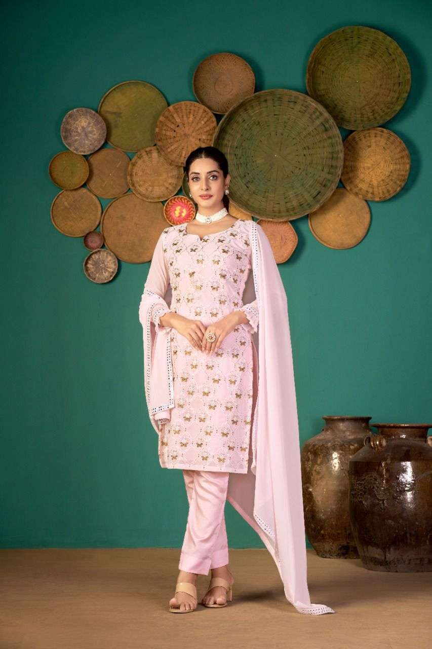 Zeeya Ruhani Faux Georgette Party Salwar Suit view 13