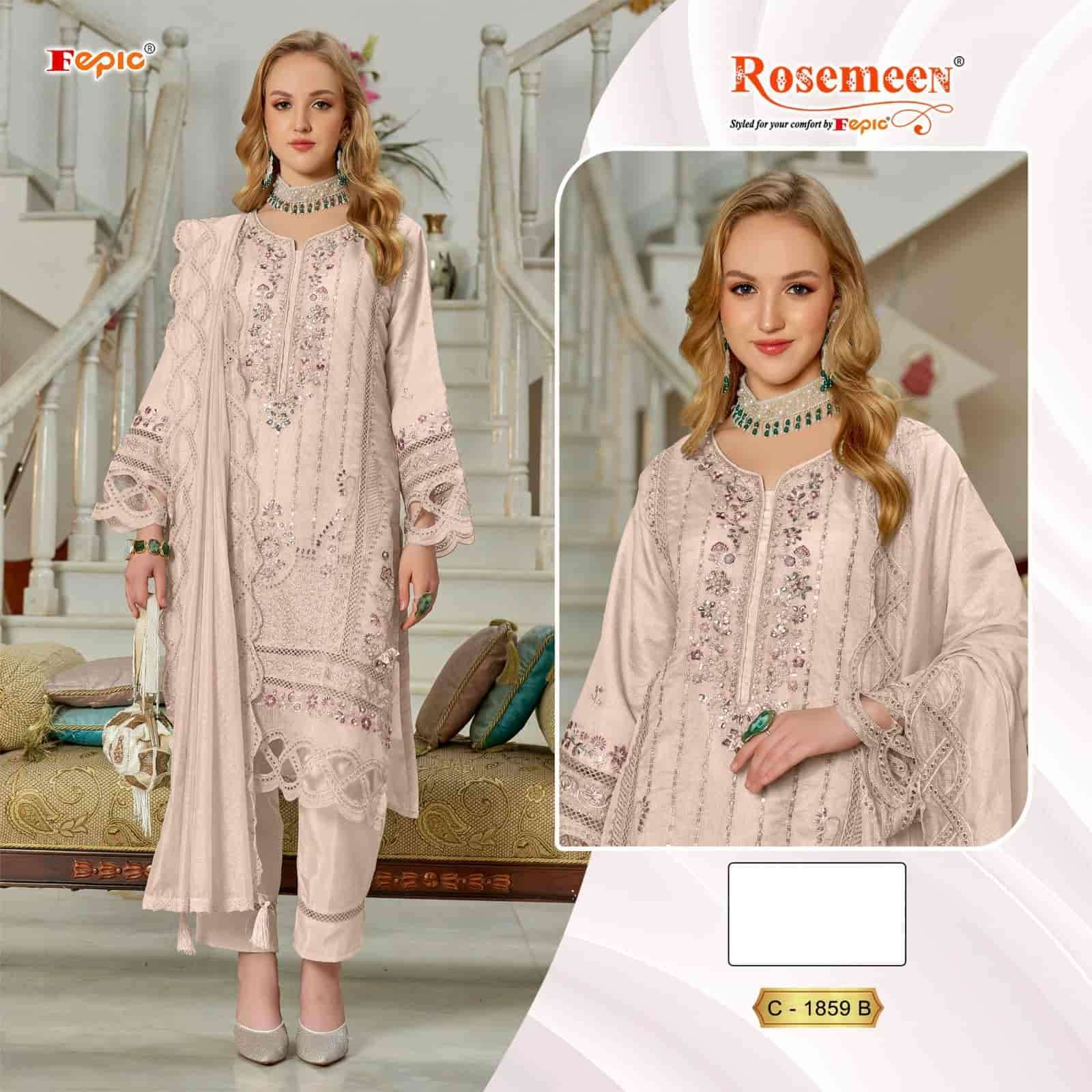 Fepic C 1859 B Embroidered Designer Pakistani Salwar Suit Exporter