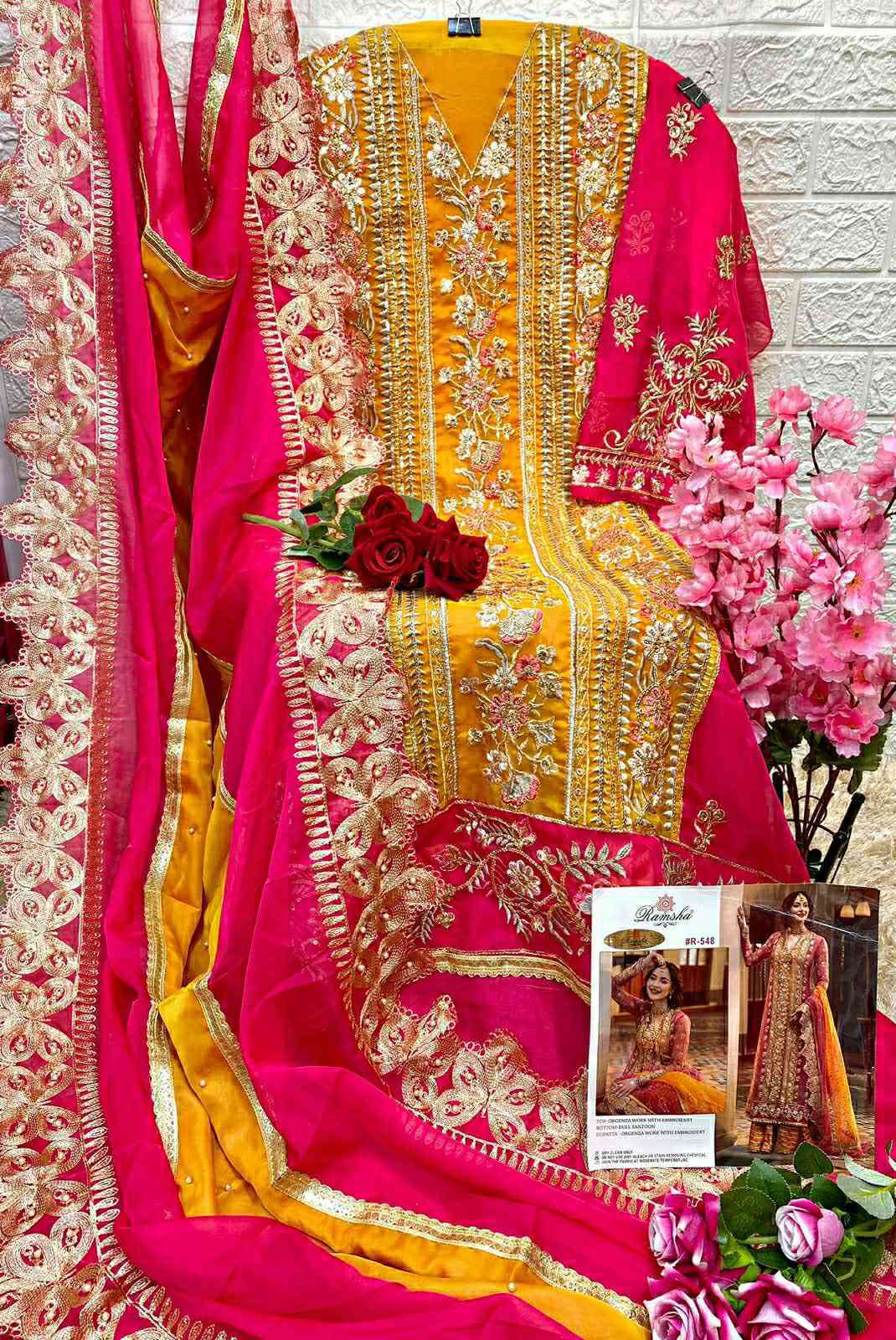 Ramsha R 548 Nx Heavy Work Pakistani Dress Latest Collection Exporter view 6