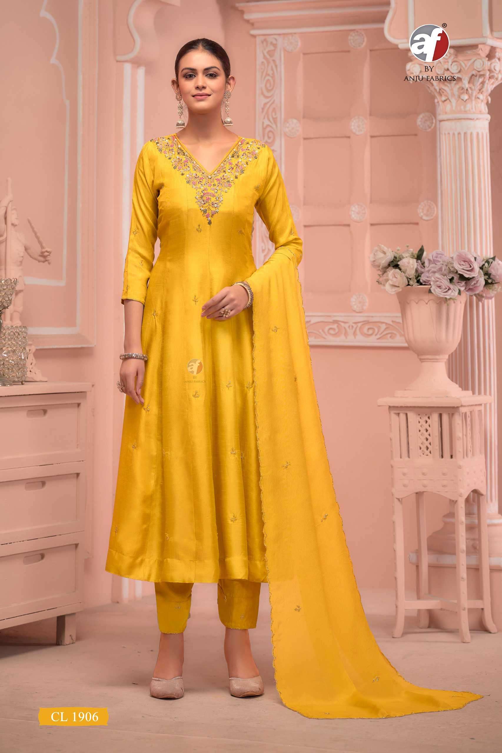 Af Cl 1906 Anarkali Style 3 Piece Set Combo Suits view 2