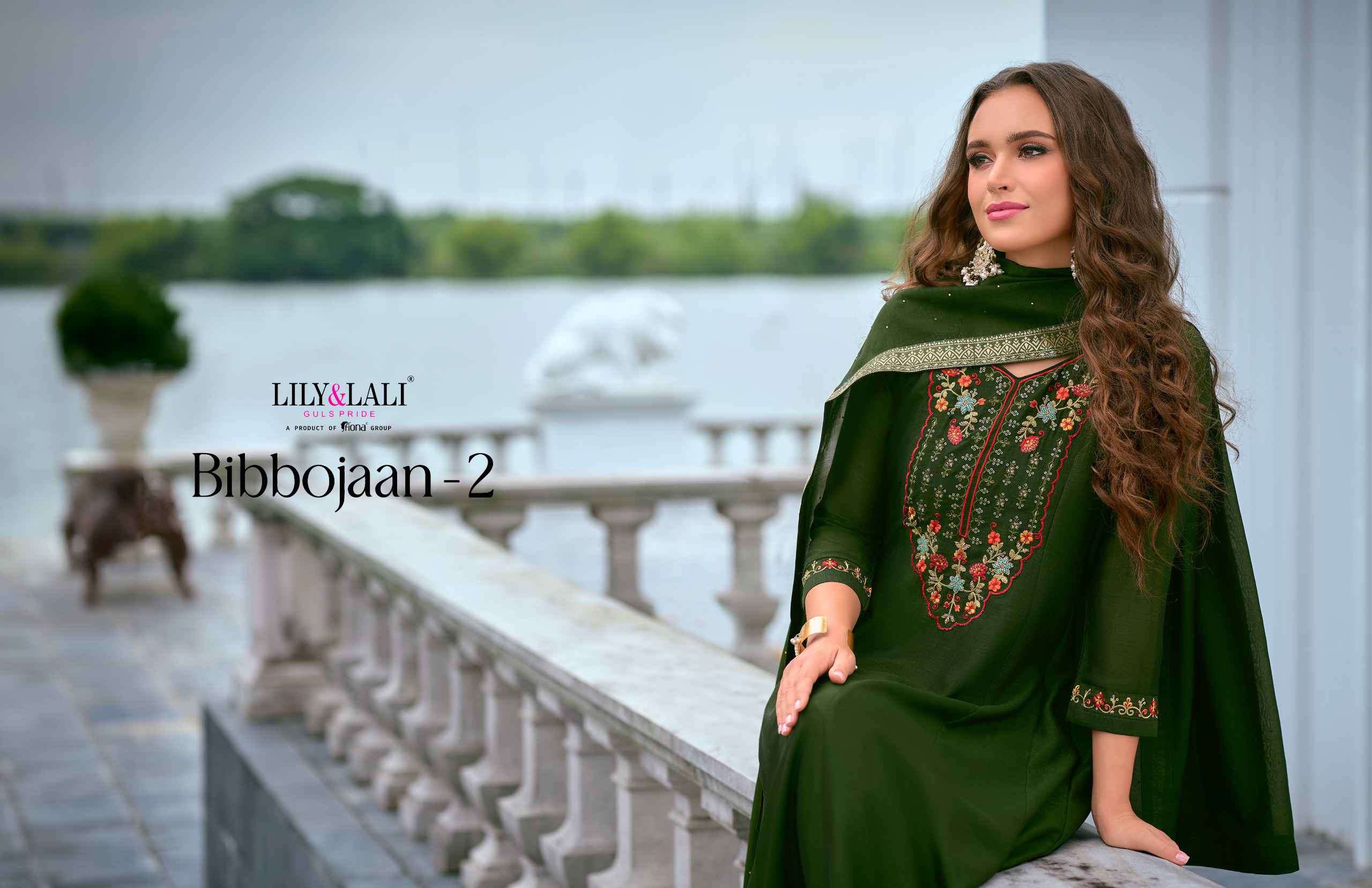 Lily And Lali Bibbojaan Vol 2 Premium Designs Anarkali Style 3 Piece view 10