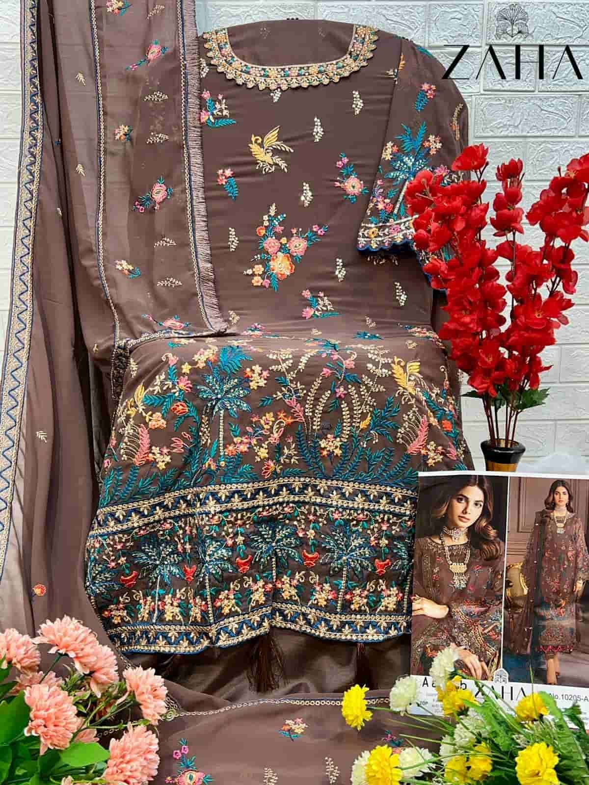 Zaha Aadab Vol 1 10205 Colors Pakistani Festive Wear Style Designer Suit view 9