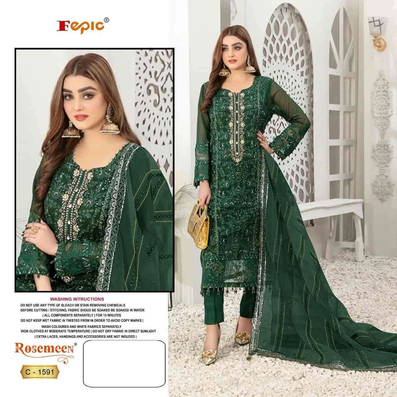Fepic C 1591 Colors Pakistani Designer Style Salwar Suit Online view 2