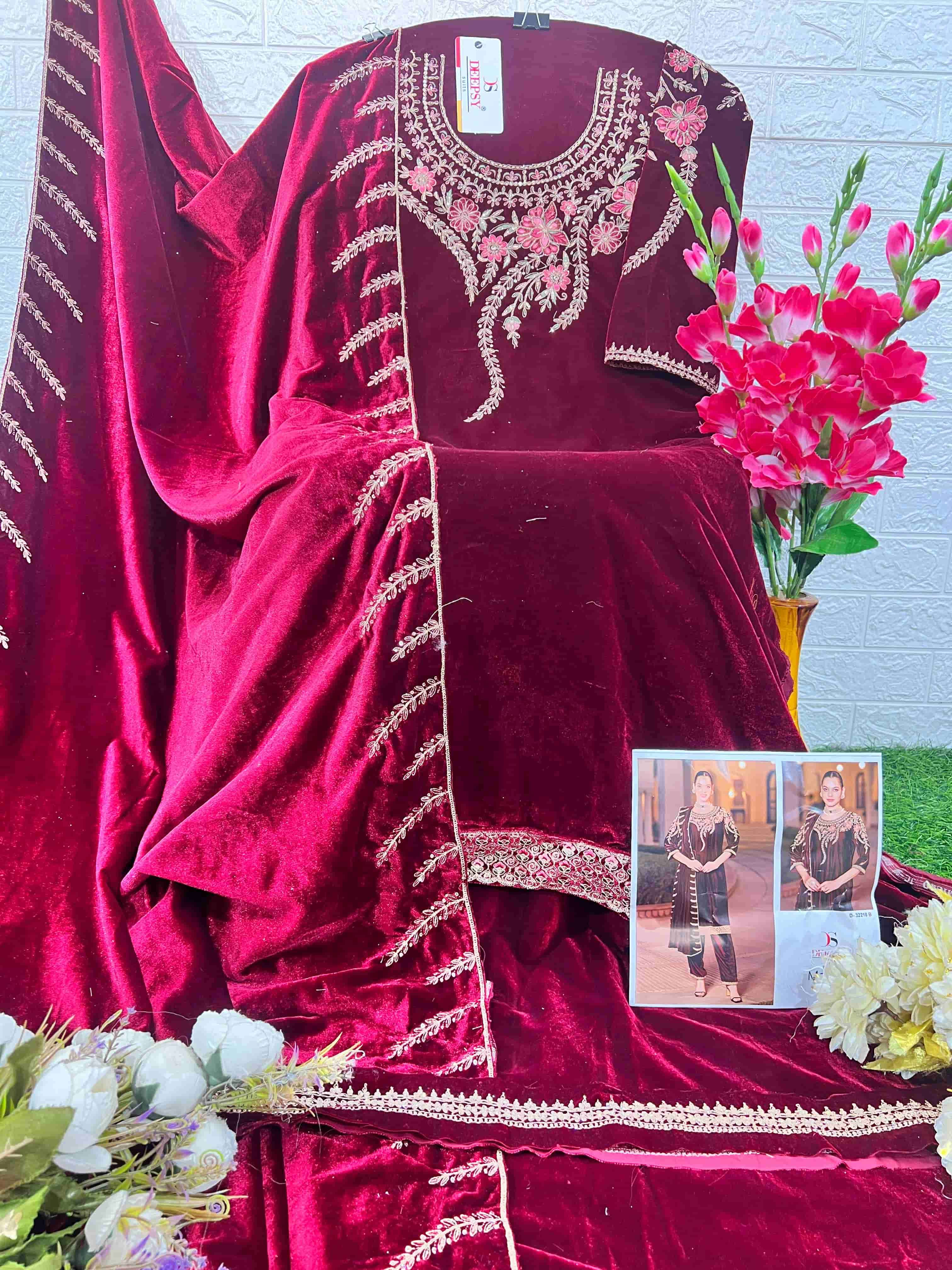 Deepsy Designer Pakistani Velvet Suit view 2