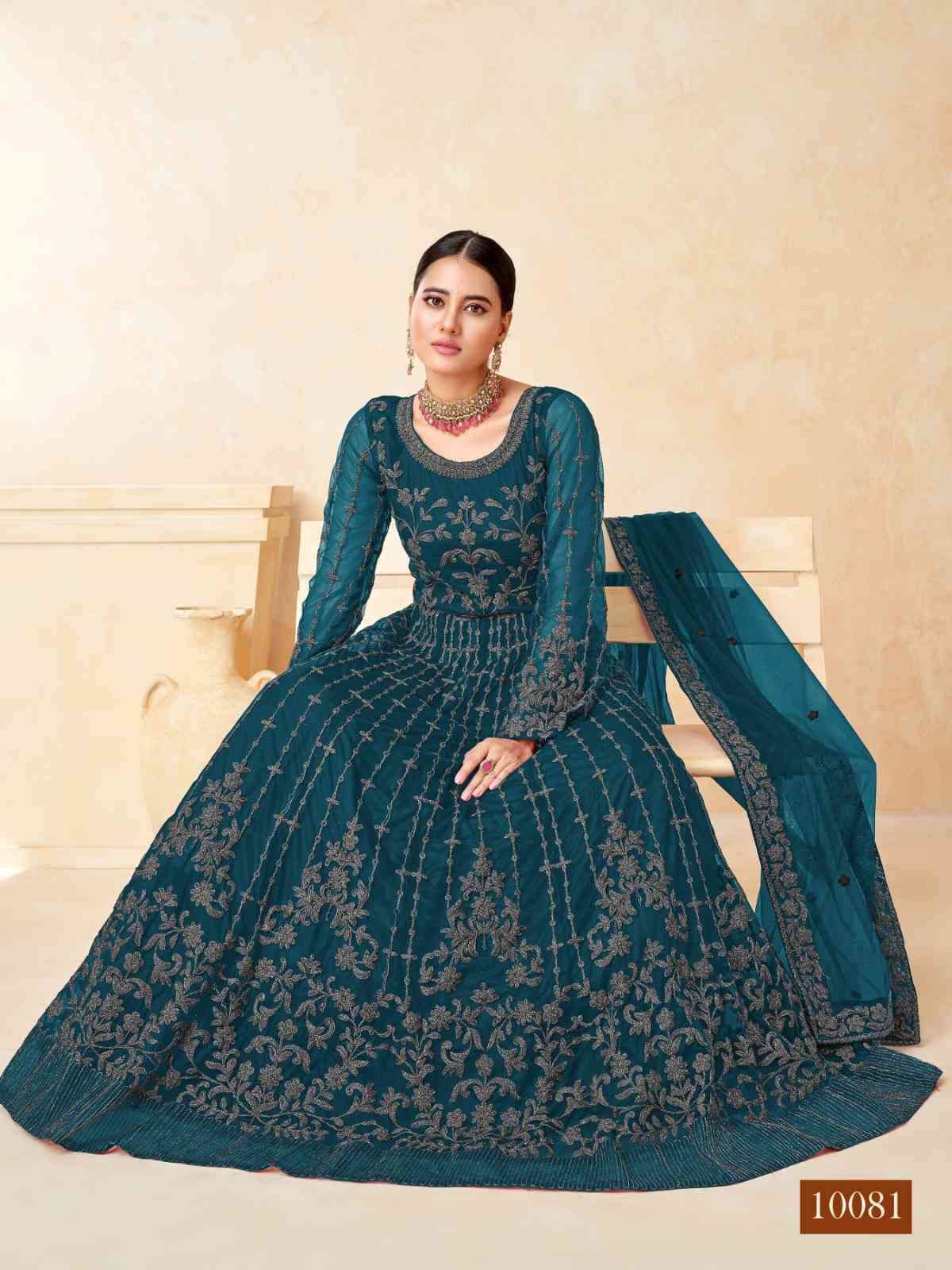 Anjubaa Vol 8 10081 To 10084 Wedding Wear Designer Gown New Collection view 8