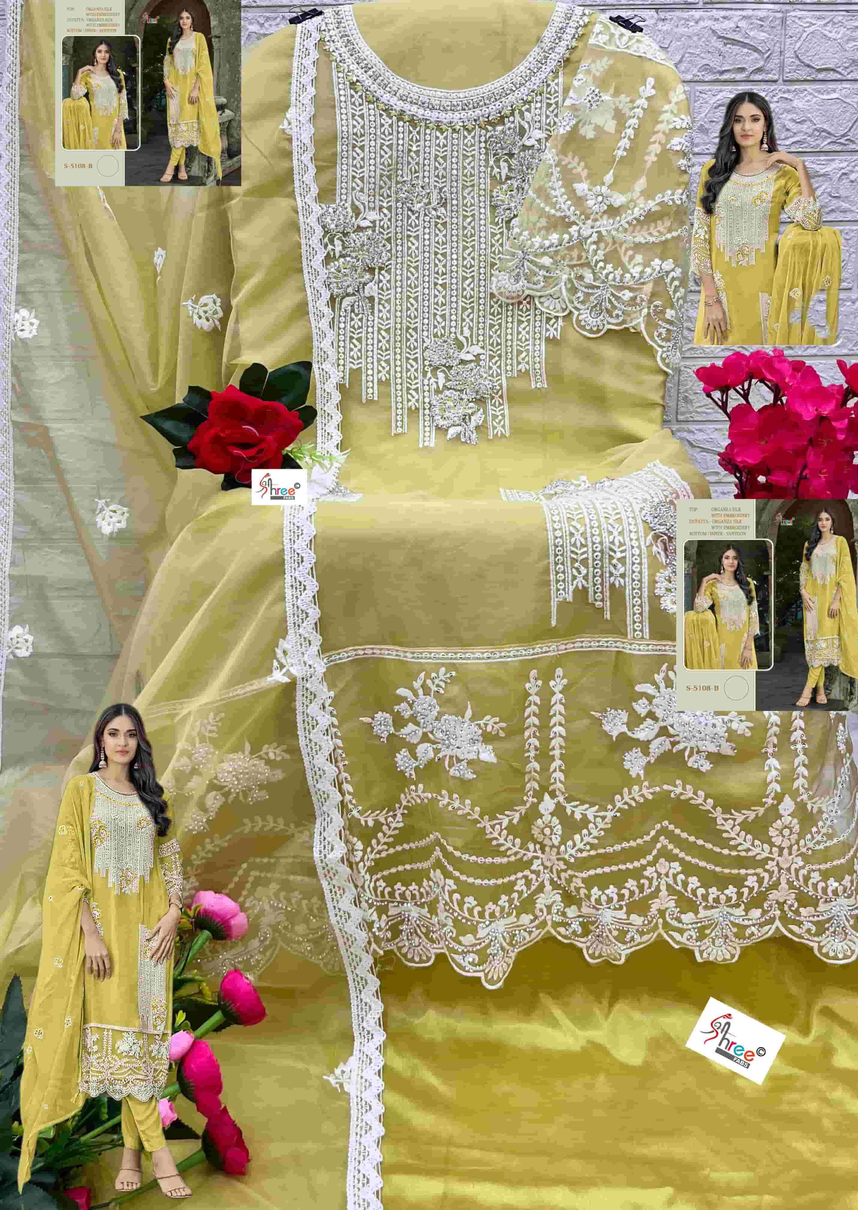 Shree Fabs S 5108 Colors Pakistani Latest Designer Organza Embroidered Dress Collection view 8
