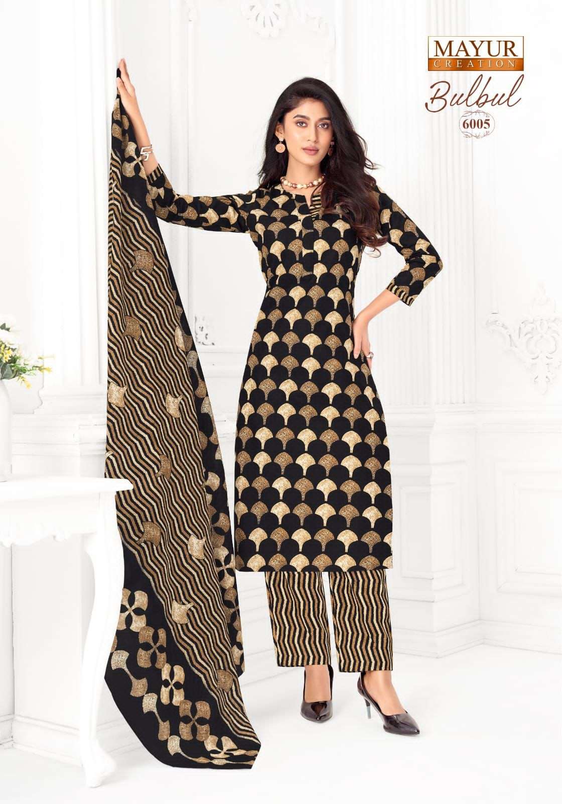 Mayur Bulbul Vol 6 Printed Cotton Dress Material Catalog view 11
