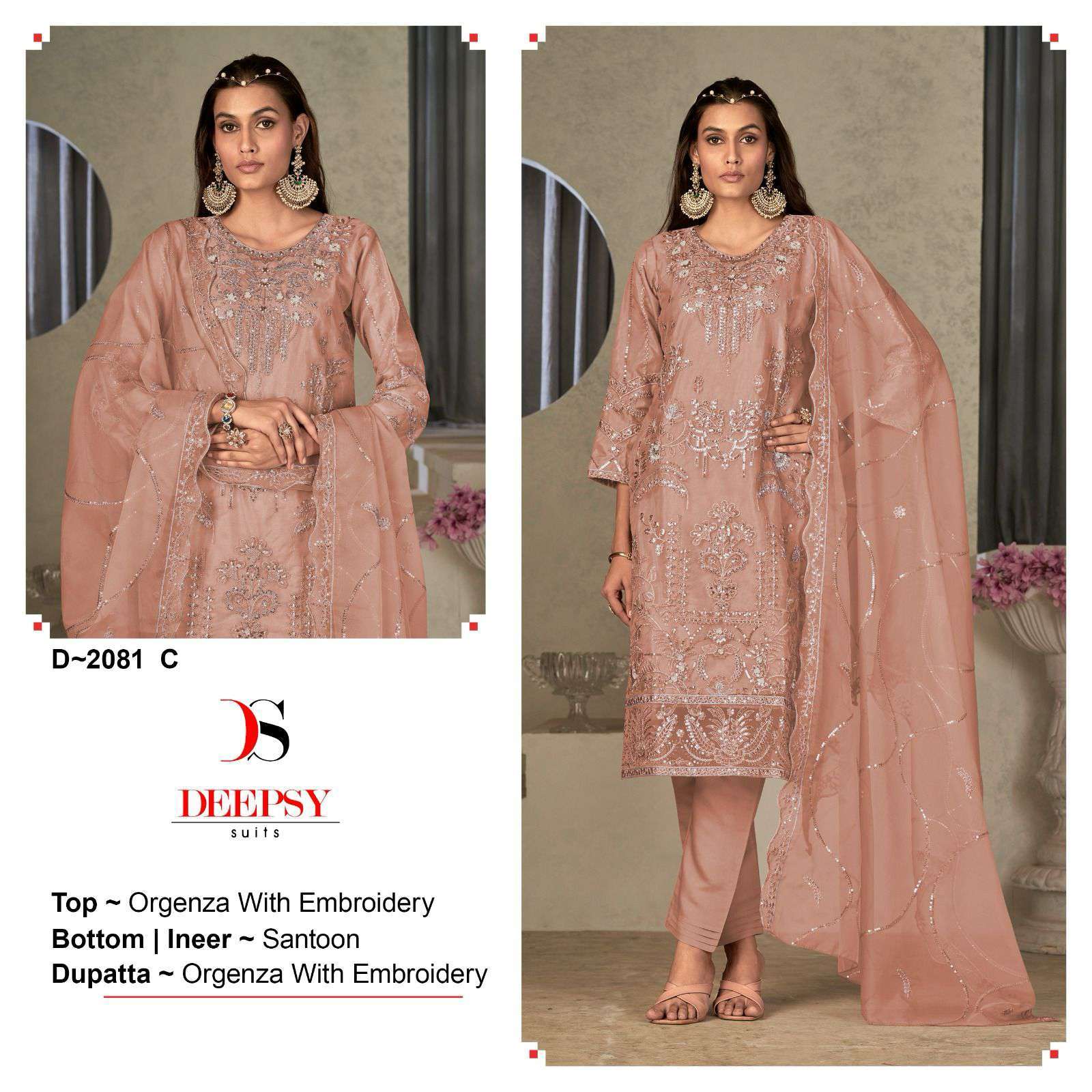 Deepsy D 2081 Colors Festive Wear Organza Pakistani Suit view 3