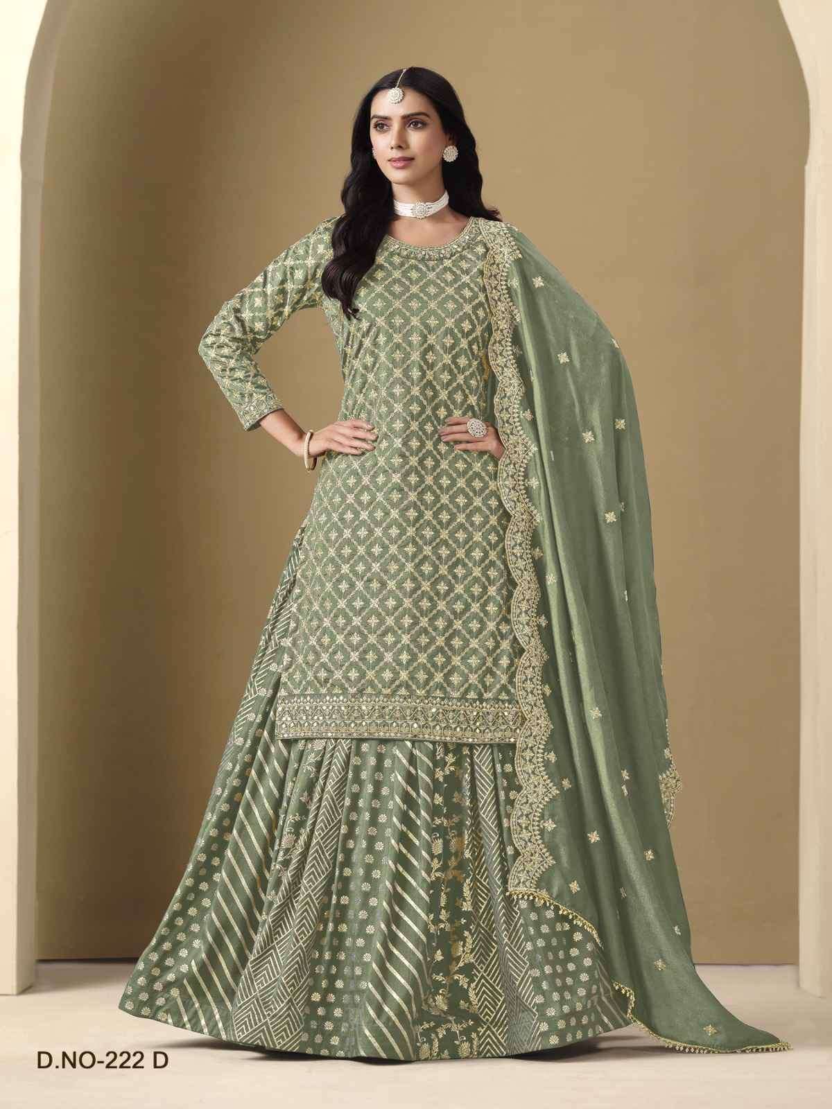 Aanaya Vol 222 Wedding Wear Lehenga Style Dress Latest Collection view 5