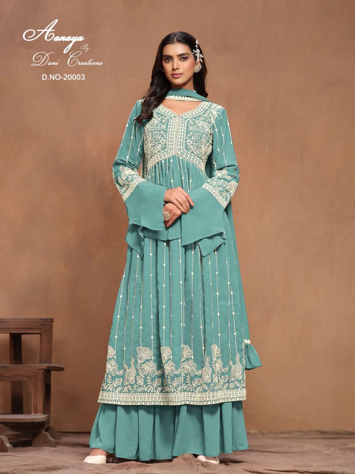 Twisha Aanaya Vol 200 Festive Wear Style Designer Georgette Suit Wholesalers view 2