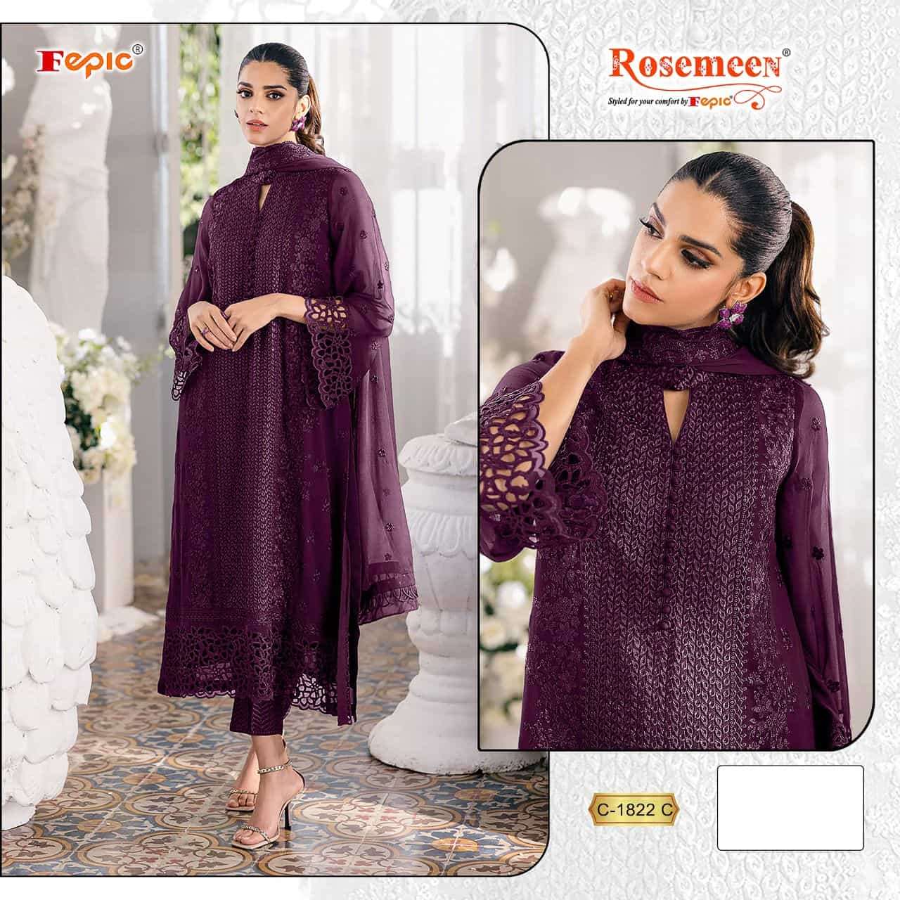 Fepic C 1822 C Exclusive Party Wear Style Georgette Dress Collection