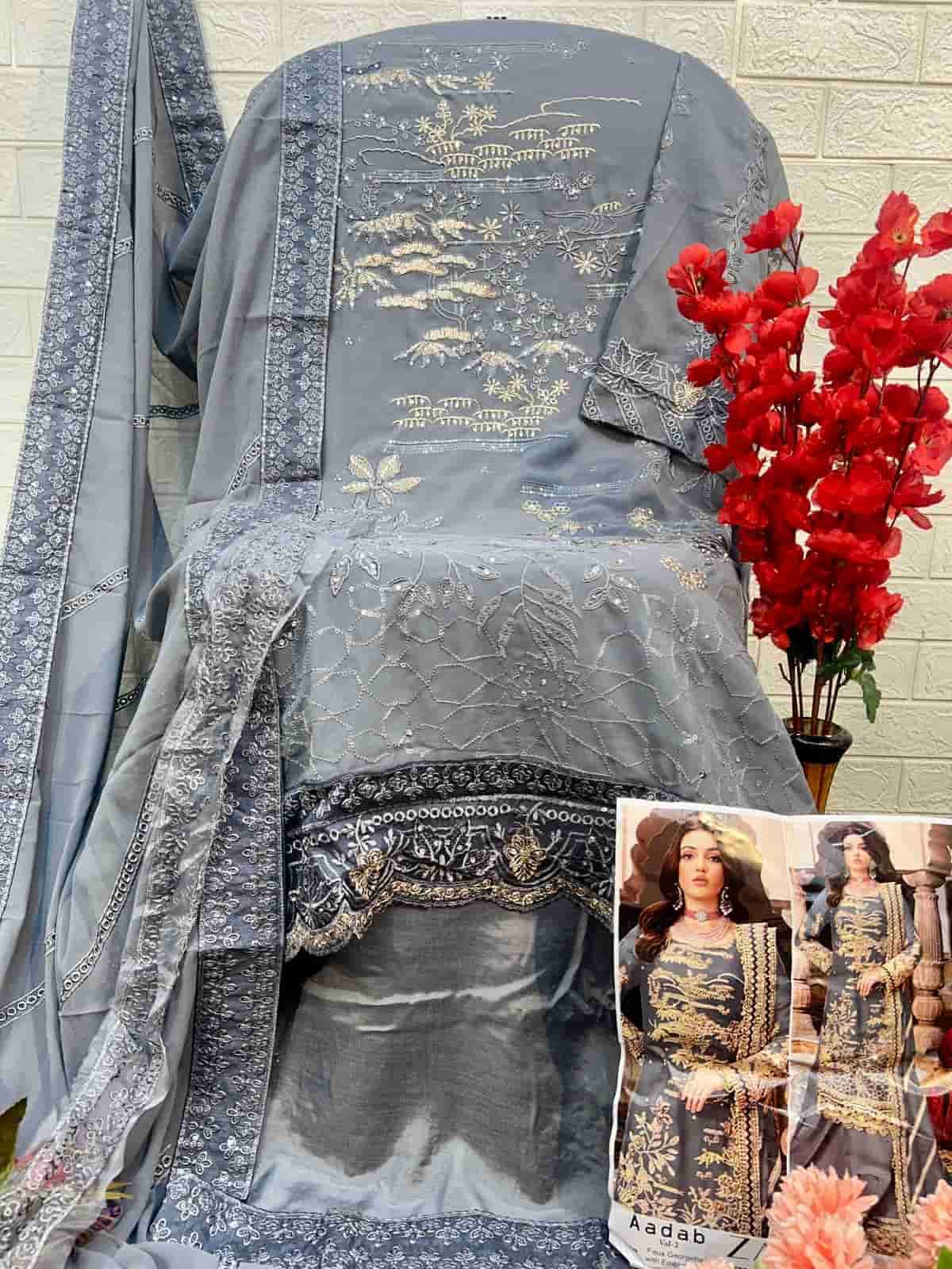 Zaha Aadab Vol 2 10291 Colors Pakistani Festive Wear Style Designer Suit Wholesalers view 6