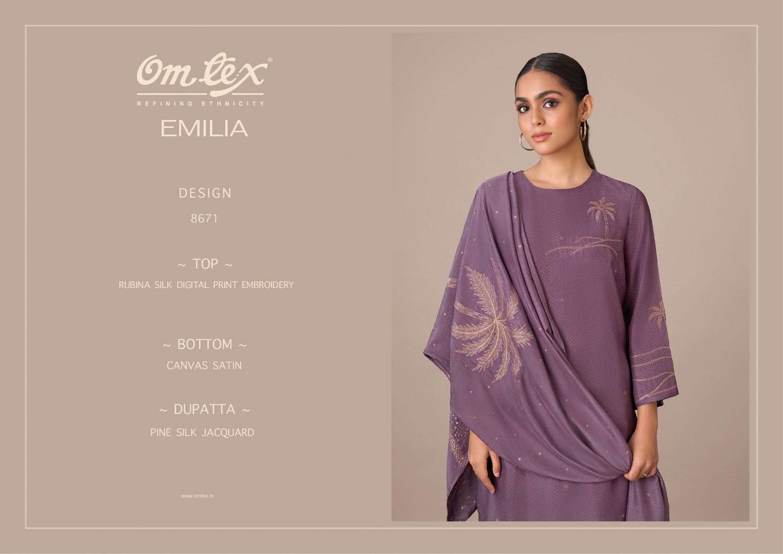Omtex Emilia Exclusive Fancy Ladies Suit Latest Collection view 4