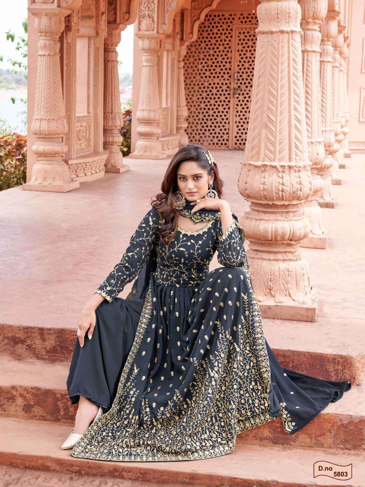 Aanaya Vol 158 Partywear Gharara Dress Designer Collection Exporter view 5