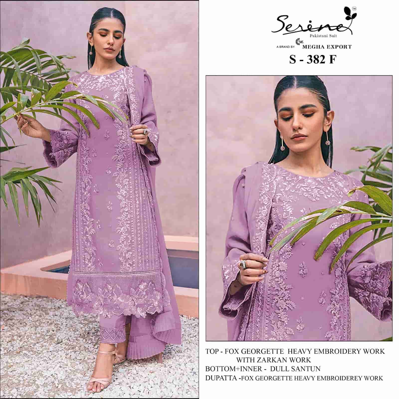 Megha Export S 382 Colors Pakistani Designer Georgette Embroidered Suit Wholesalers view 2