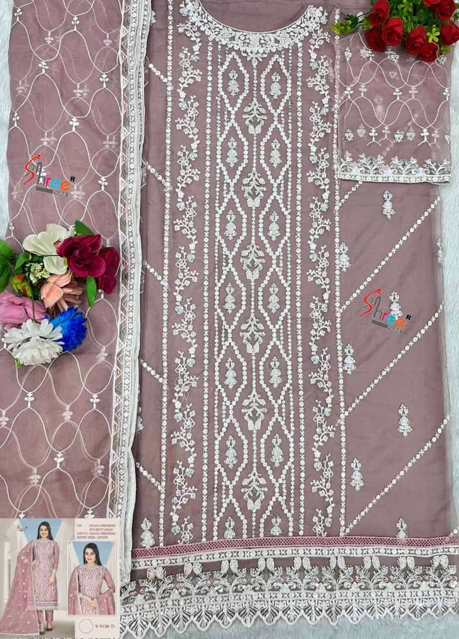 Shree Fabs S 5136 D Pakistani Organza Embroidered Salwar Kameez view 2