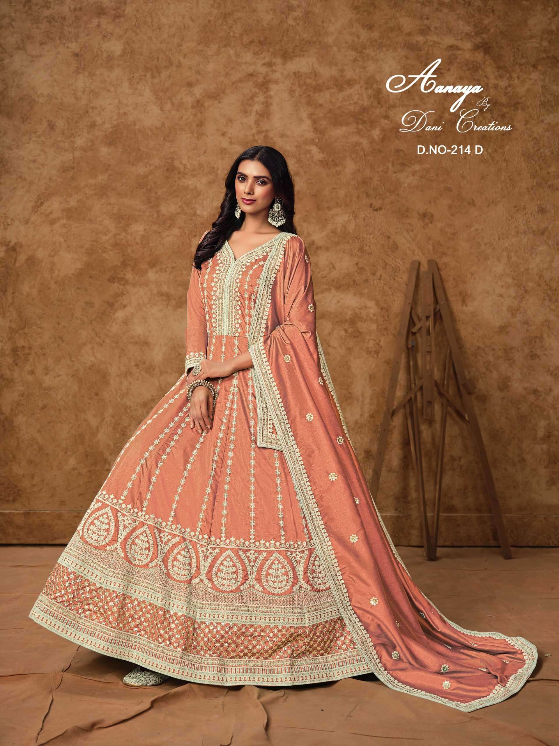 Aanaya Vol 214 Dola Silk Gown view 5