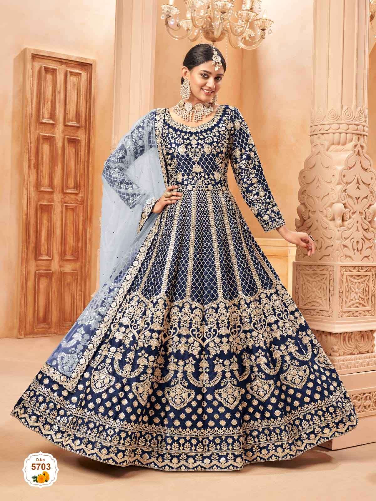 Aanaya Vol 157 Heavy Designer Bridal Wear Gown view 7