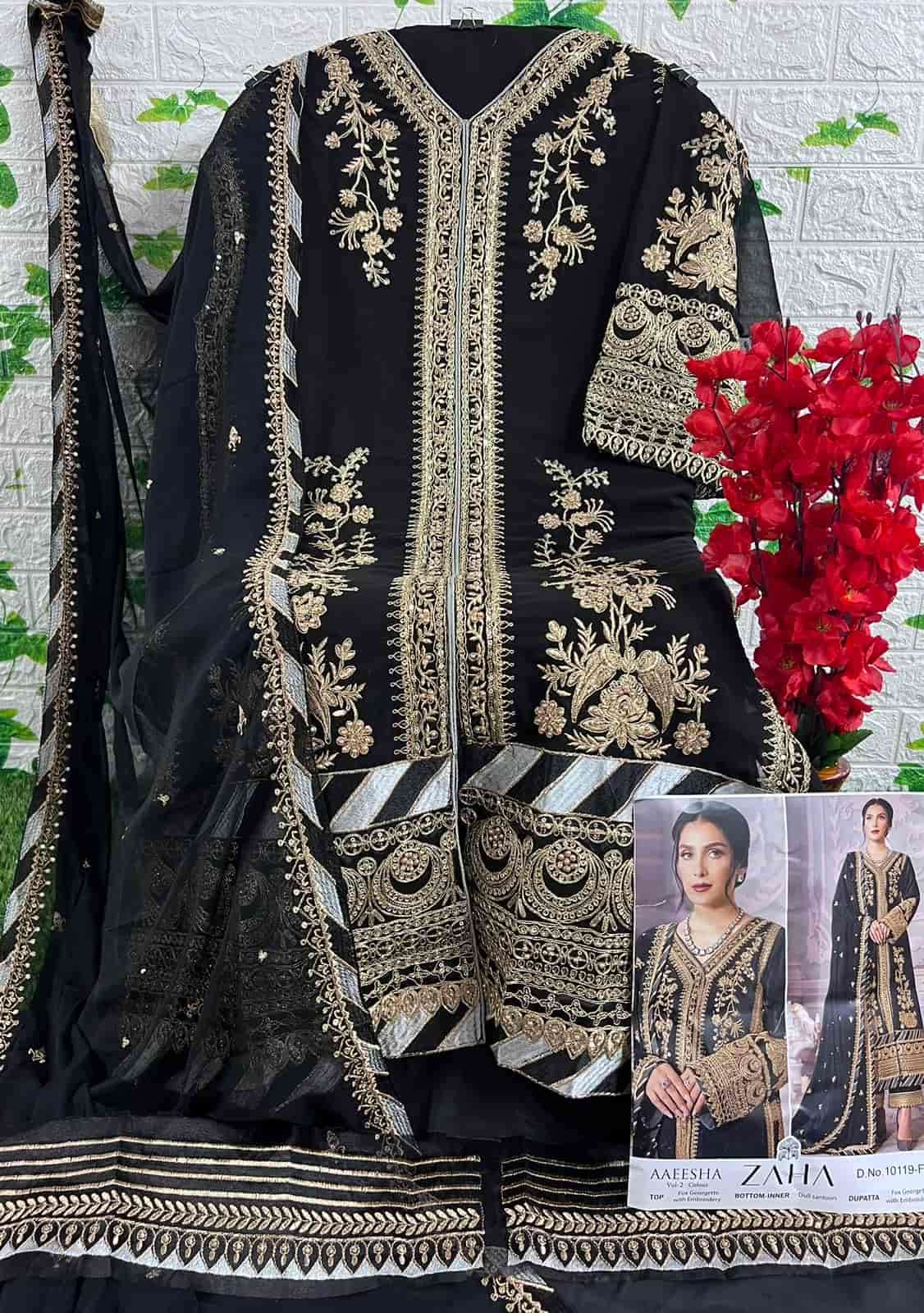 Zaha Aaeesha Vol 2 10119 Hits Colors Pakistani Party Wear Salwar Suit view 4