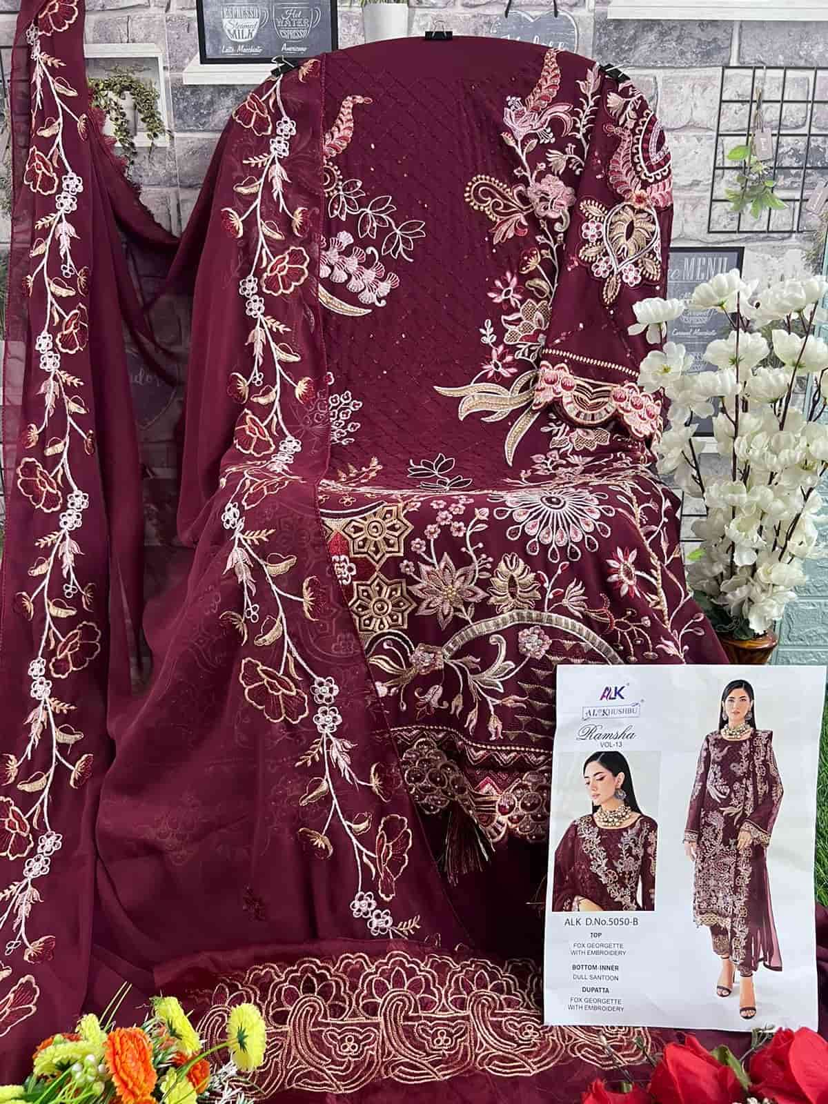 Zaha Ramsha Vol 13 Embroidered Pakistani Suit view 9