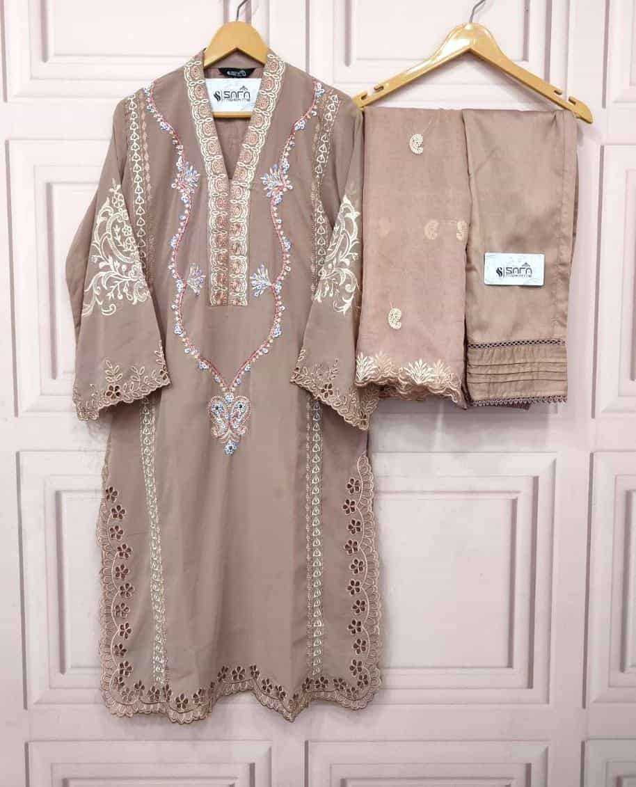 Safa Fashion Fab 1248 Designer Embroidery Readymade Pakistani Dress Ensemble view 2