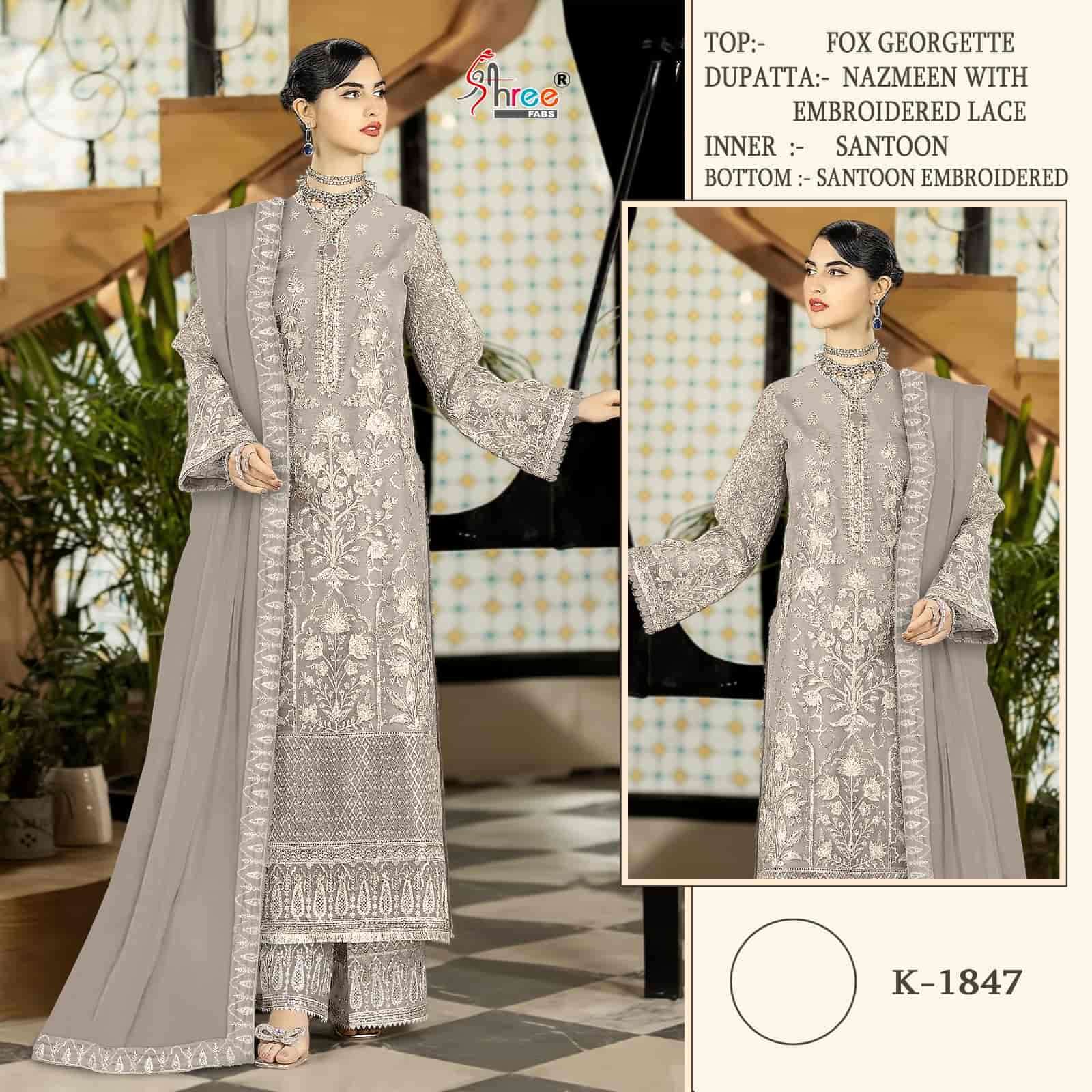 Shree Fabs K 1847 Pakistani Party Wear Style Designer Salwar Suit Collection