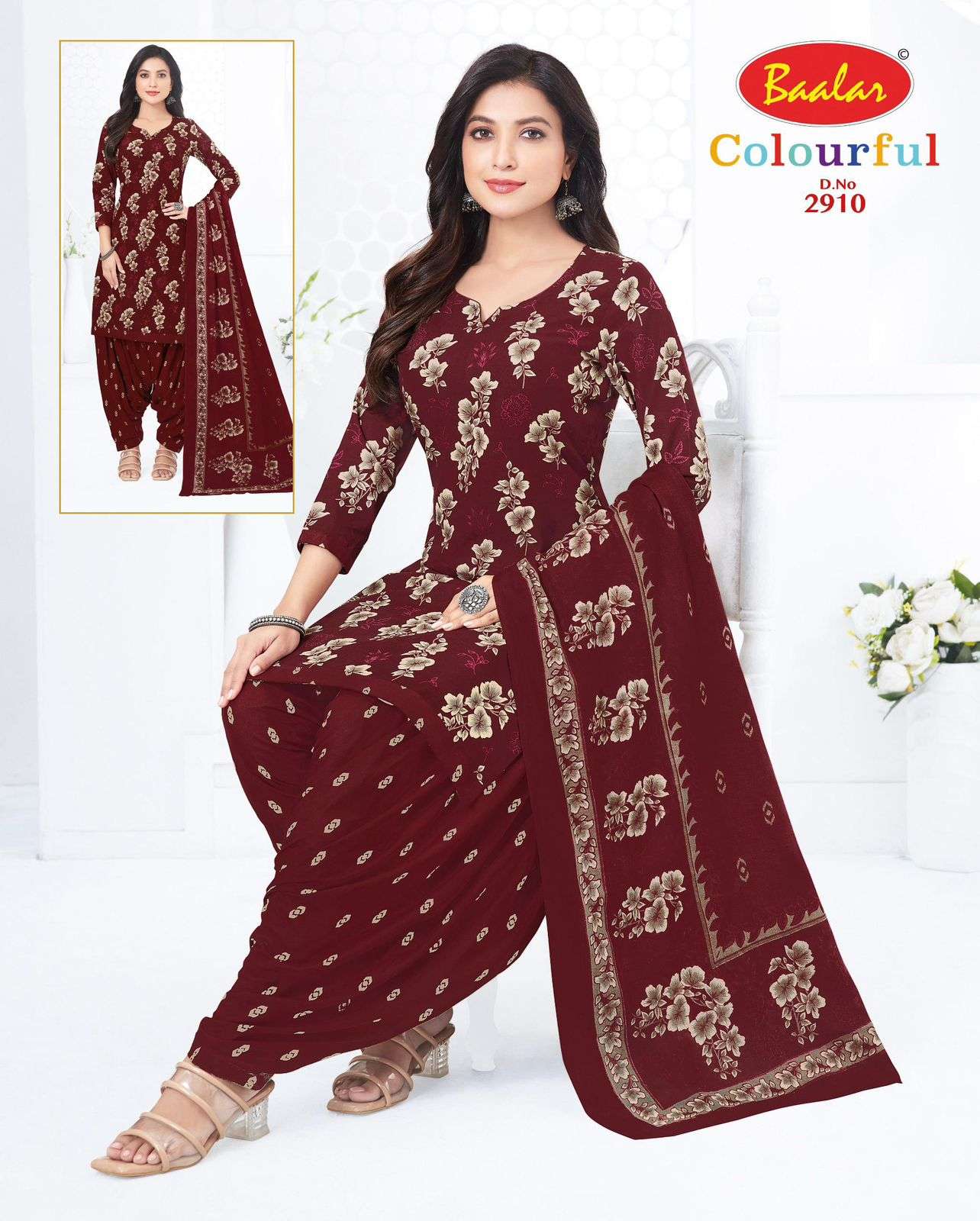 Baalar Colourful Vol 29 Unstitch Pure Cotton Suit view 45
