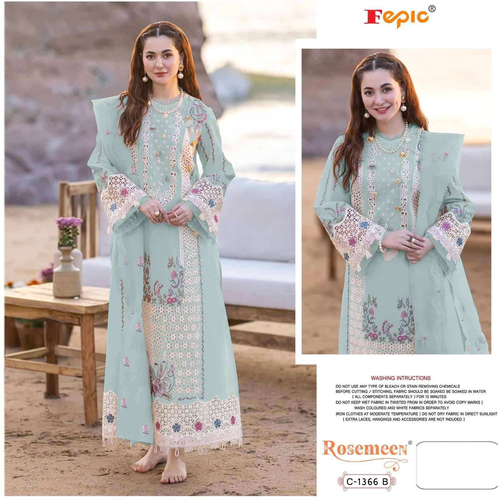 Fepic Rosemeen Embroidered Unstitched Suit