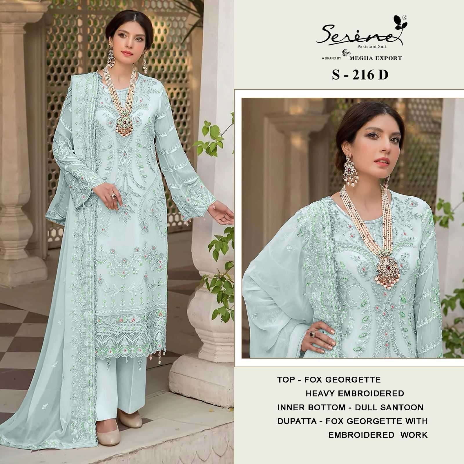 Serine S 216 Colors Designer New Pakistani Suit Online Sales view 4