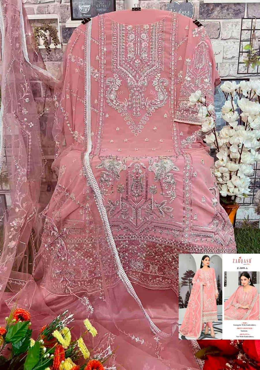 Zarqash Z 3099 Embroidered Festive Salwar Suit view 7
