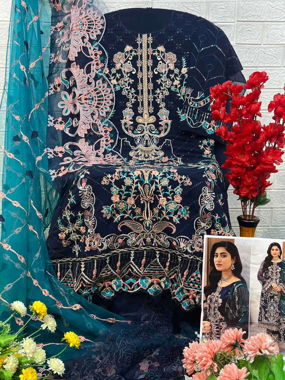 Zaha 10272 Designer Pakistani Suit view 2