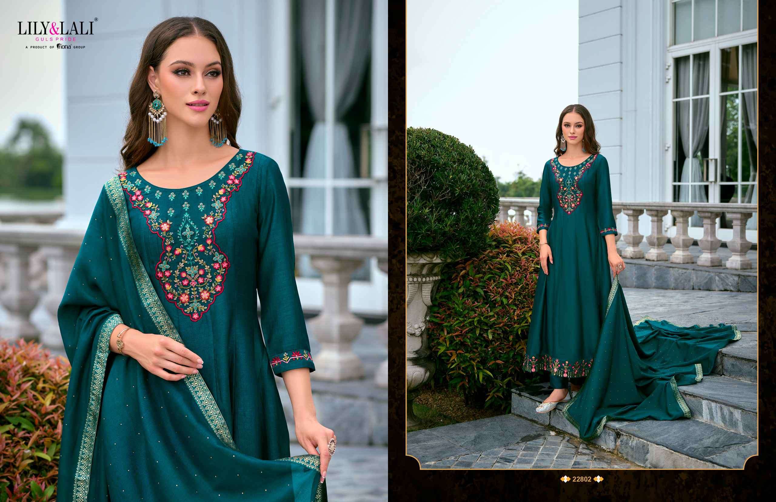 Lily And Lali Bibbojaan Vol 2 Premium Designs Anarkali Style 3 Piece view 13