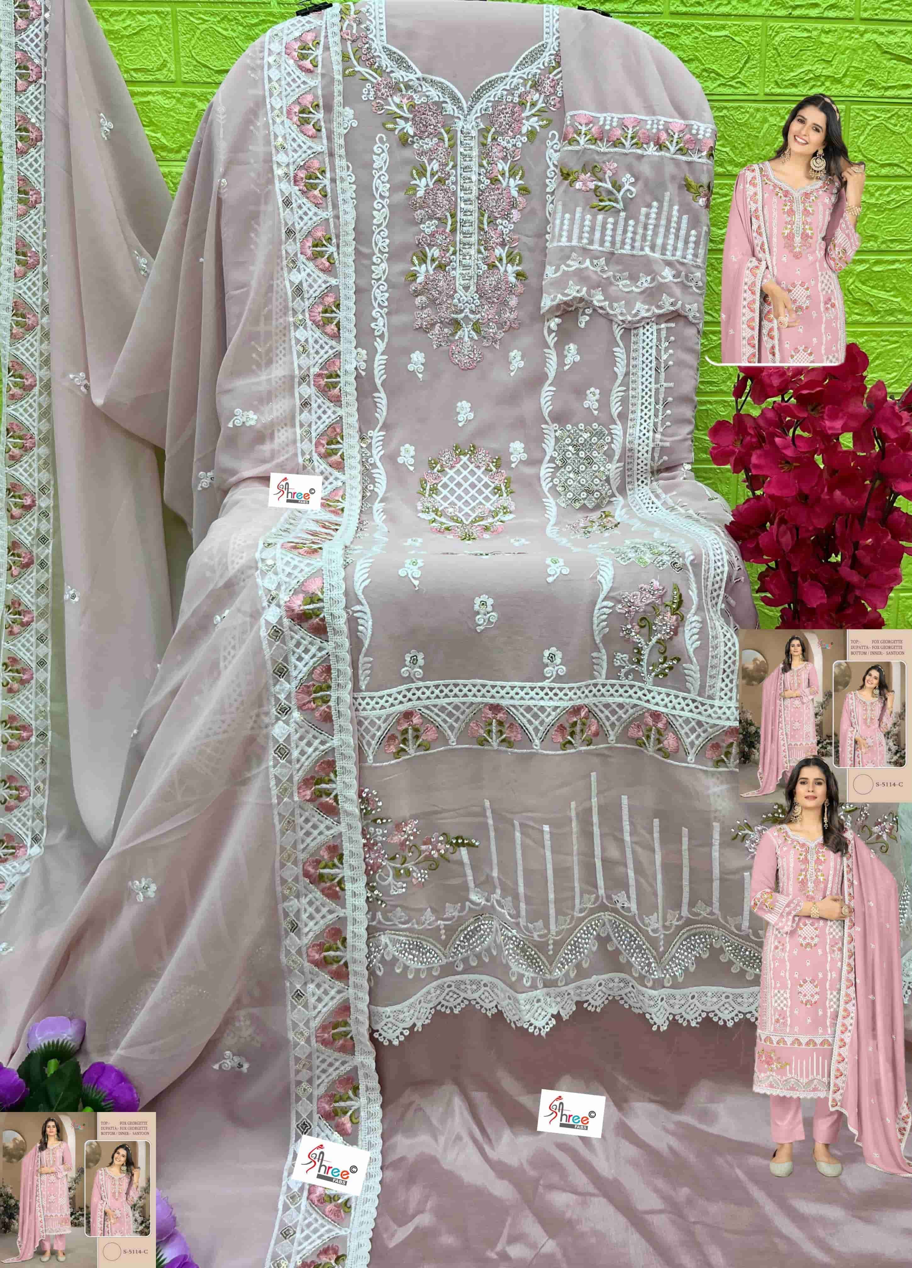 Shree Fabs S 5114 Colors Pakistani Georgette Designer Salwar Suit Wholesalers view 7